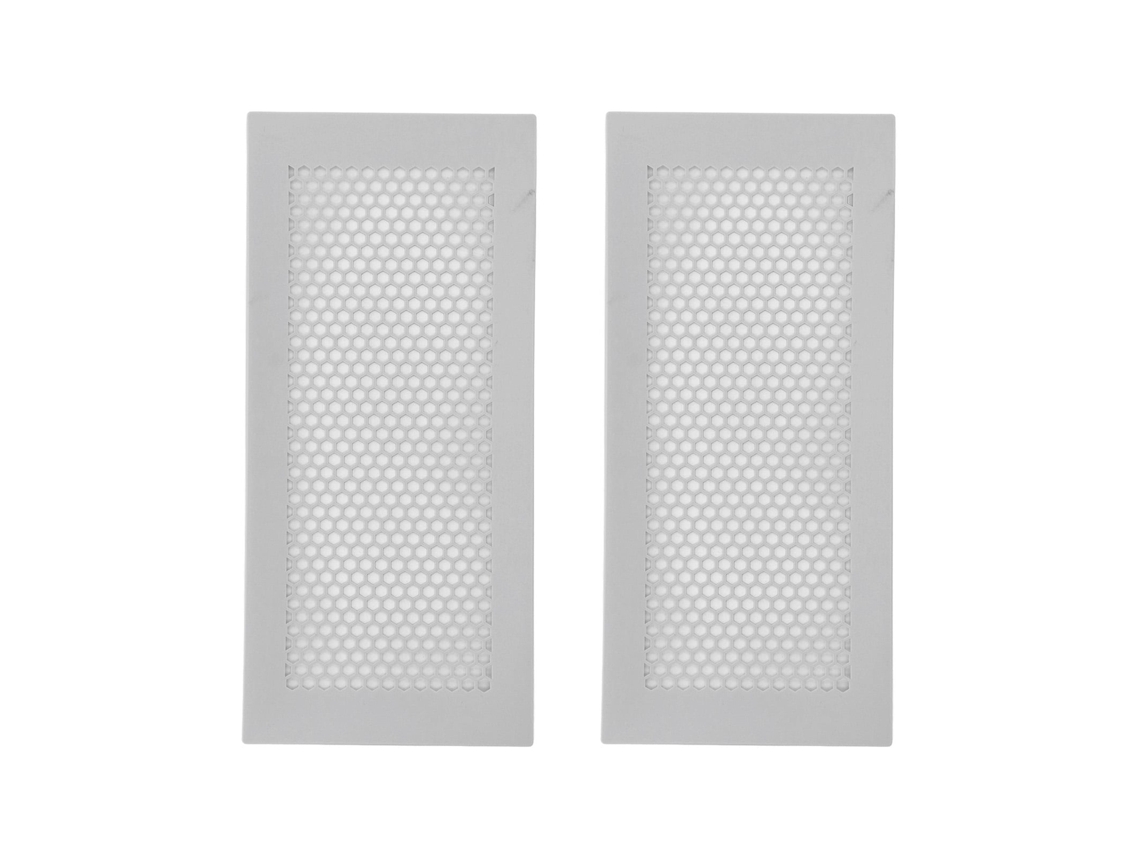 Primerox 2 Tampas Protetoras de Silicone para Bebês Ventilação Segura Piso Casa Cinza 11.8x5.5pol