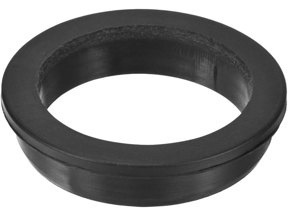1 peça de passa-cabo de borracha com furo de 65 mm e diâmetro interno de 54 mm, tampa de silicone preta para fiação automotiva.