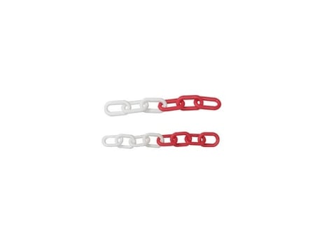 Saco De 25mt De Corrente De Plástico Branco Vermelho De 8mm Flores Cortes