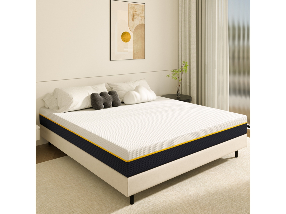 Colchão Double En Mousse À Mémoire De Forme, 140 X 190 Cm, Épaisseur 17 Cm
