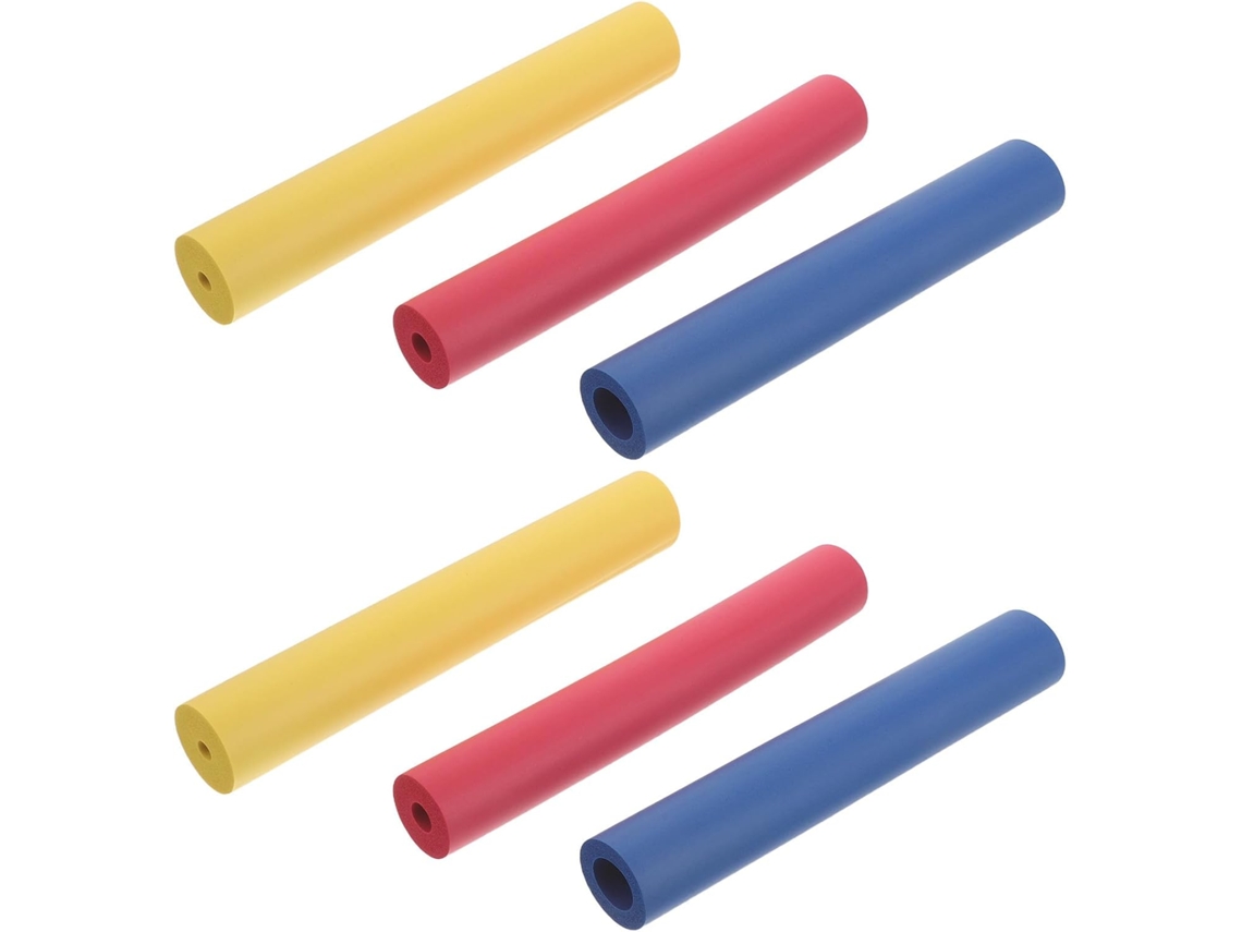 Conjunto Genérico De 6 Tubos Espuma Antiderrapantes Com Cabo Ajustável Para Canetas E Ferramentas, Ideais Para Uso Em