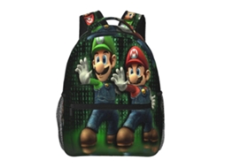 Mochila Mario Y75 Para Escola E Trabalho, Leve E À Prova Dágua, Mochila Estilosa Para Estudantes E Adultos H75 Olysi Shop