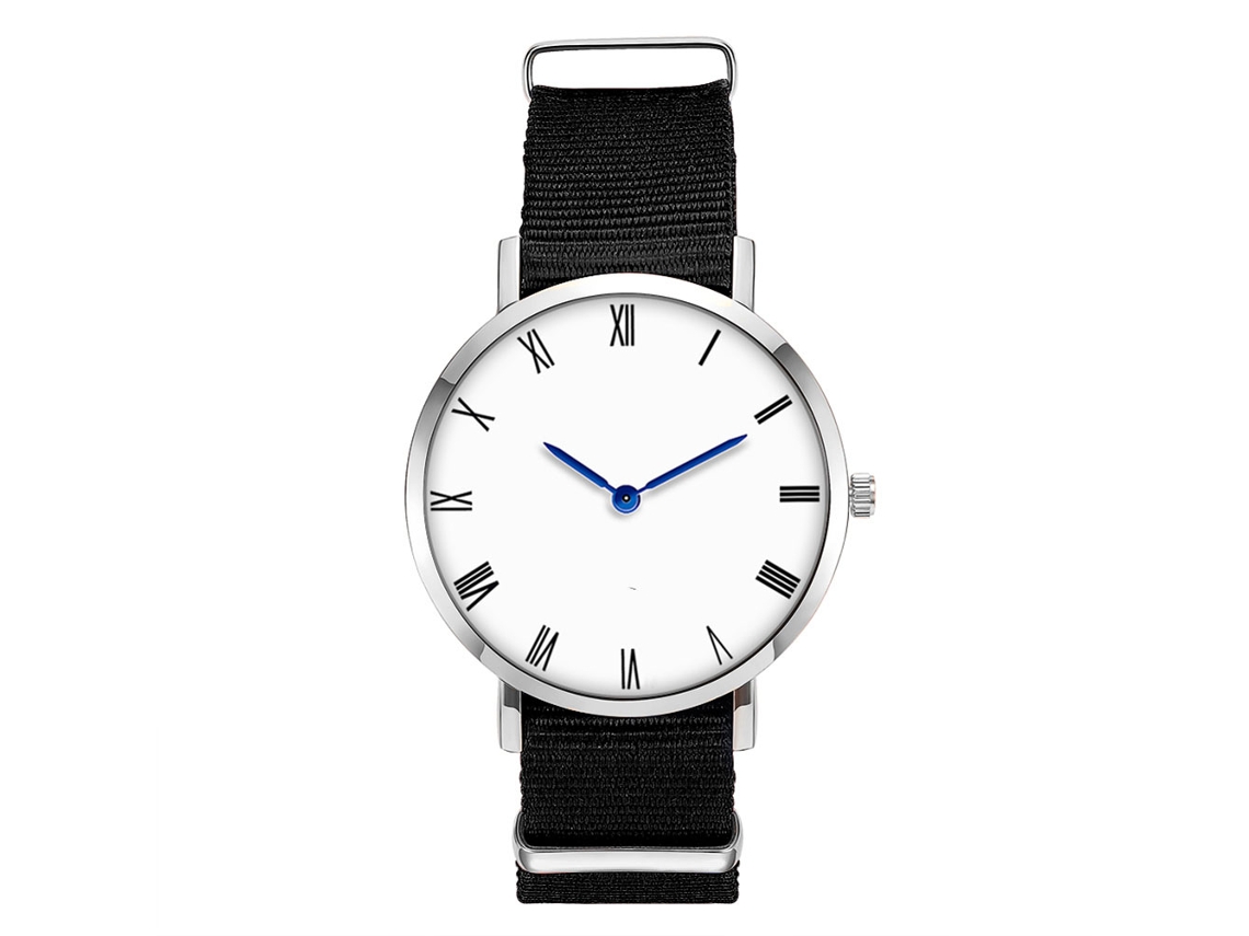 Relógio Masculino de Moda Zhoulianfa com Pulseira de Nylon Dial Redondo Quartz