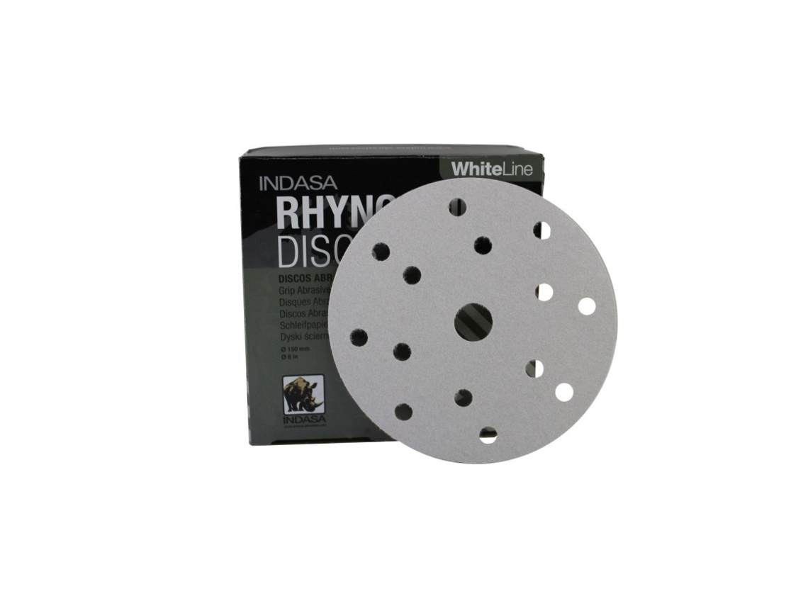 Disco De Lixa Velcro Rhynogrip White Line C/15f Ø150mm -gr.120