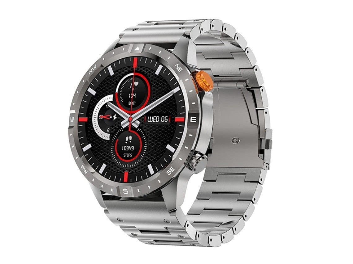 Smartwatch Com Chamada Bluetooth, Modos Desportivos E Design Robusto, Prata,