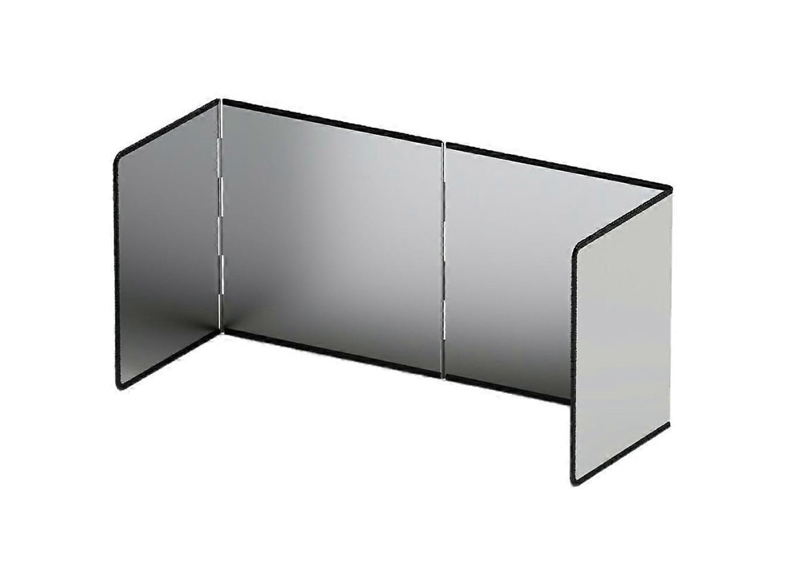 Size M 30cm Height 4-panel Foldable Galvanized Splatter Guard Heat Resistant Oil Shield For Kitchen Cooking