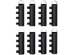 Sacos Areia Gazebo 8 Peças 40kg Reforçado Oxford 600d Preto Sem Areia Suporte