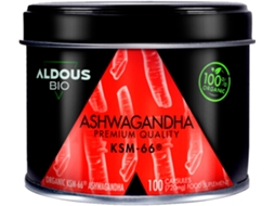 Suplemento Alimentar Extrato orgânico de raiz de Ashwagandha KSM-66 Aldous Bio