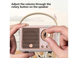 Mini Alti Falante Sem Fio Bluetooth Retrô Alti Falante Bluetooth Externo Com Som Estéreo Cristalino E Graves Ricos Alti Falante Portátil Yizhood