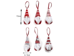Enfeites de Natal Enfeites de Natal Pendurados na Árvore Papai Noel Elfo Decoração de Mesa para Casa