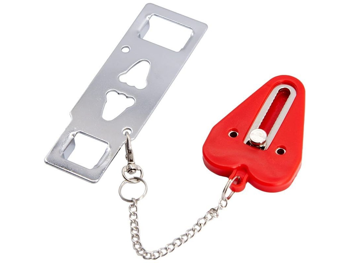 Cerradura Portátil de Seguridad para Casa, Viajes, Residencias, Bloqueio Anti roubo sin herramientas S/MARCA