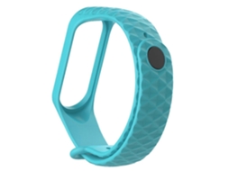 Pulseira De Silicone Com Textura De Diamante Para Xiaomi 3/4, Comprimento Da Pulseira: 23 Cm (branca)