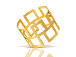 12 Anéis Para Guardanapos De Metal Dourado Com Design Oco Simples Para Mesa De Festa E Lar