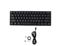 Teclado Mecânico Para Jogos Com 61 Teclas E Iluminação