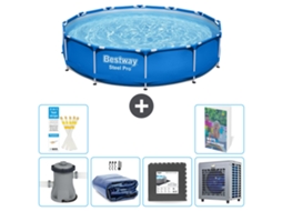 Piscina Bestway Steel Pro Redonda 305x76 Cm 5 peças S190 BESTWAY