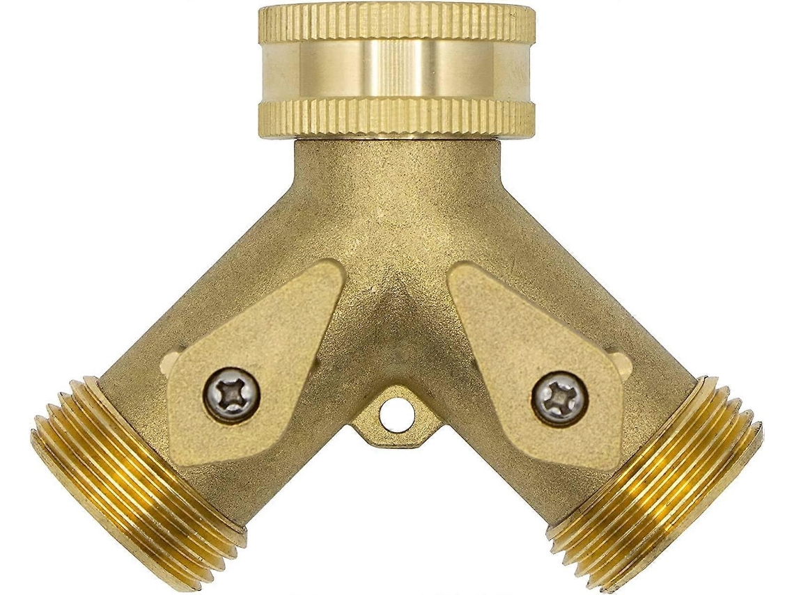 Distribuidor Em Y De Latão, 3/4 Polegadas, Com Válvulas De Fechamento (modelo 10964)