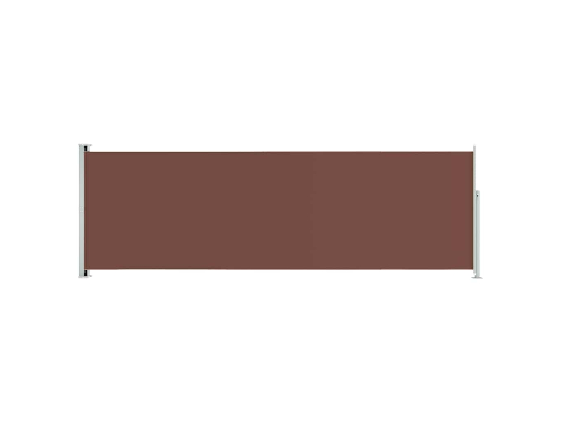 Side Awning, Side Awnings Vidaxl Marrom Tecido (200 X 600 Cm)