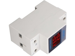 Ampèremeter De Encaixe Din Rail Com Display Duplo Multímetro Com Voltímetro De Potência