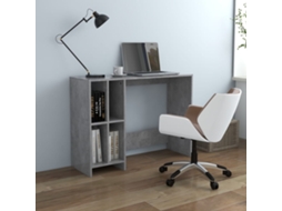 Vidaxl Secretária 102,5x35x75 Cm Derivados De Madeira Cinzento Cimento
