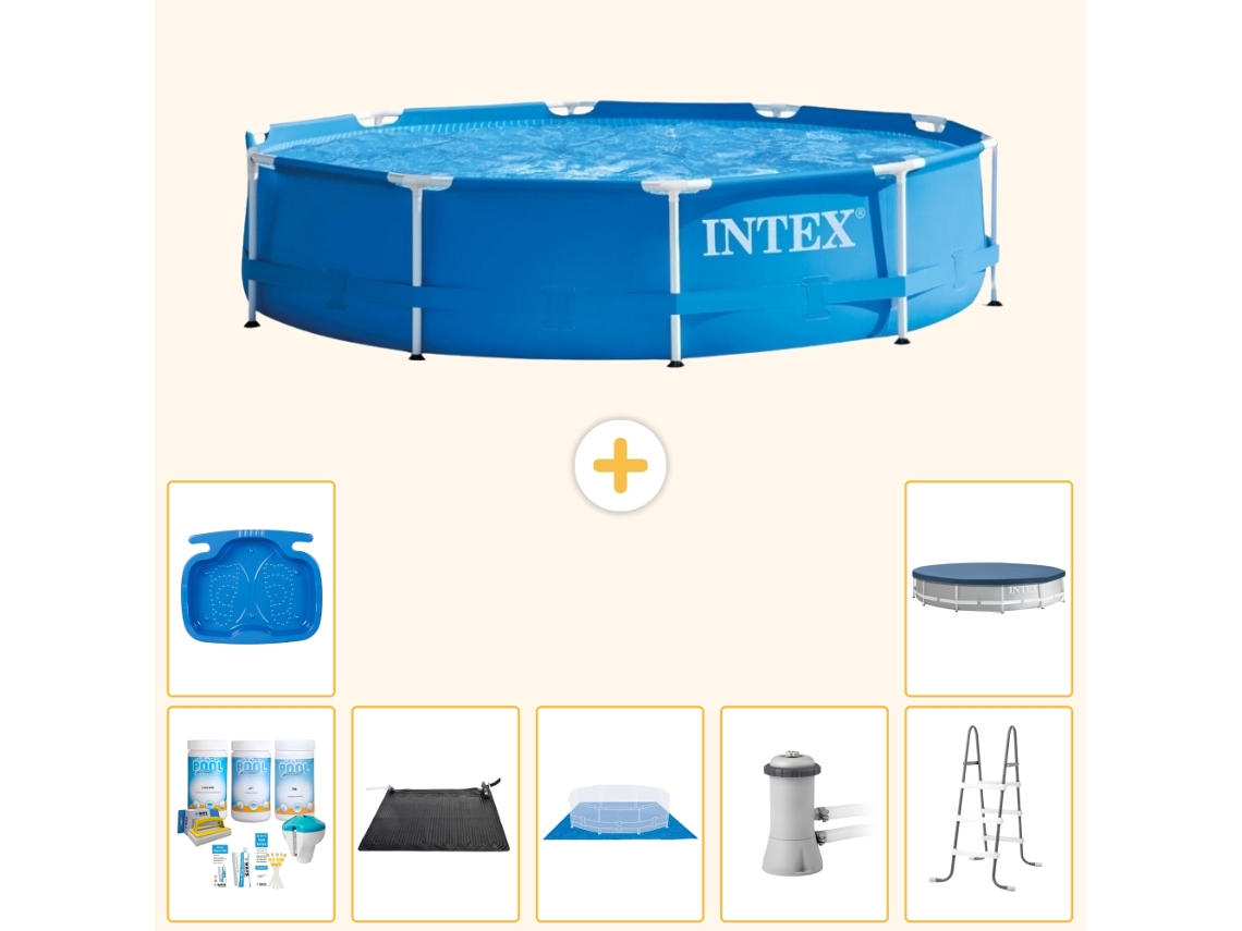 Intex Piscina Com Estrutura Redonda - 366x76 Cm - 8-peças S20434