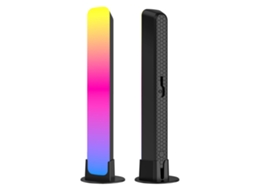 2x Rgb Led Light Bar Luz De Ritmo De Captação Ativada Por Voz Para Local De Recreação