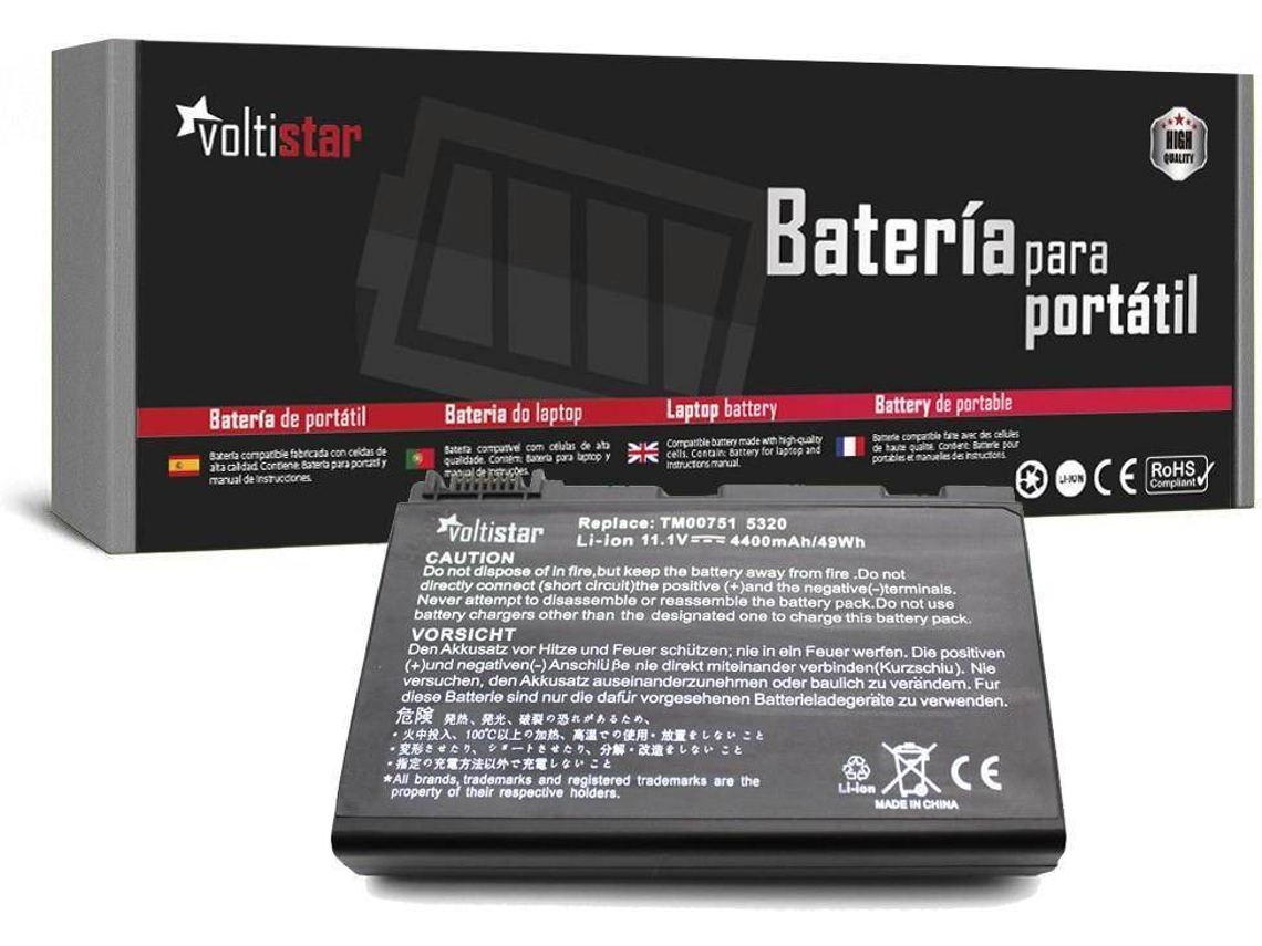 Bateria VOLTISTAR para Acer Travelmate 5310 5320 5520 5720 7520 7720 Uva32 Uva34