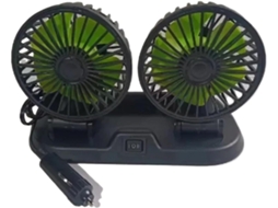 Ventilador De Painel Carro Com Duas Cabeças, 5v 12v 24v, Usb, 2 Velocidades Ajustáveis, Resfriamento Automático Com
