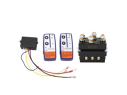 Relé solenoide de guincho de 12 V 250 A com 2 controles remotos sem fio para ATVs, UTVs e caminhões.