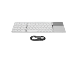 Teclado Dobrável Bluetooth com teclas redondas, touchpad e bateria de 140mah TAISHENGDA