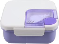 Marmita Bento Para Escritório Com Compartimentos, Própria Para Micro Ondas, Feita De Pp E Silicone, Fácil De Transportar
