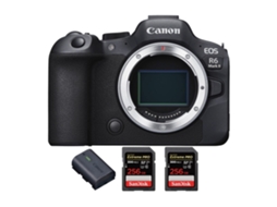 Eos R6 Mark Ii + 2 Sandisk 256gb Uhs ii 300mb/s + 1 Canon Lp e6nh Máquina Fotográfica Híbrida Full frame + Ebook Pricedirect CANON