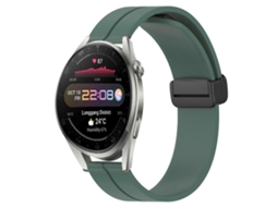 Pulseira De Silicone Com Fecho Magnético De 22 Mm Em Cor Sólida Para Huawei Watch 3 Pro