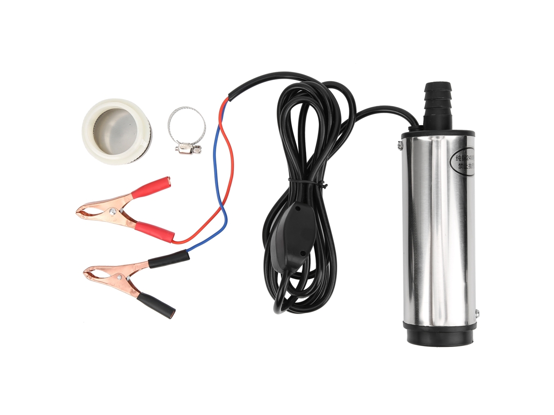 Bomba De Óleo Água Motor 24v Autoaspirante Diesel Querosene Com Filtro Red Portátil