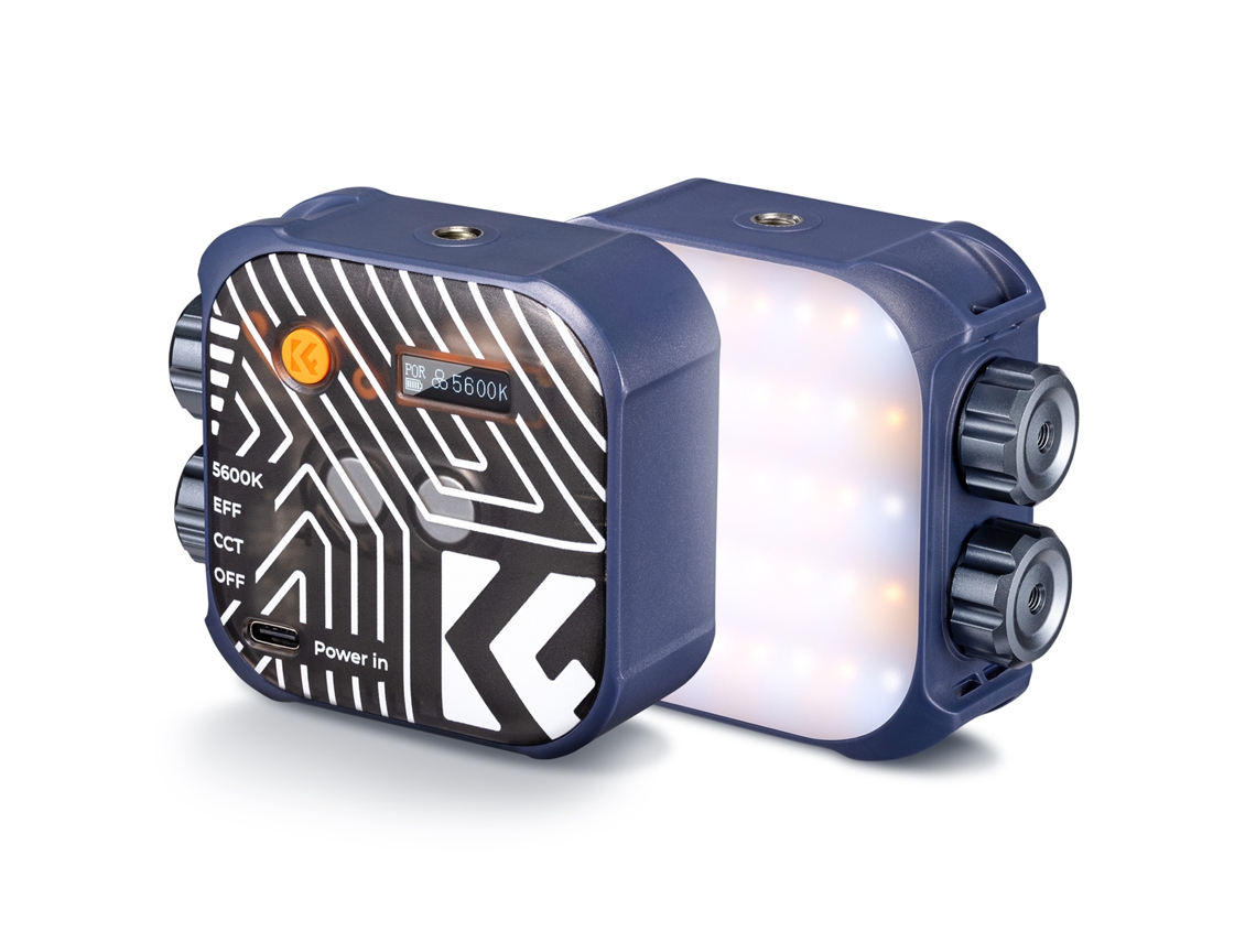 Linterna Led Portátil Kf Concept Para Vídeo Luz De Relleno Cri96+ 2500k-9900k Ajustável 15 Efeitos Para Vlog Streaming Selfie
