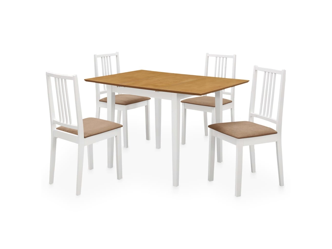 Dining Set, Dining Sets Vidaxl Branco Madeira