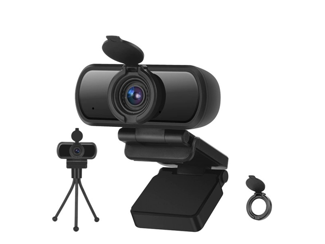 Câmera Pixel Full Hd De 200 W Com Ângulo Amplo De 110° E Suporte Para Microfone Brilvibera