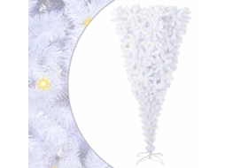 Conjunto 1 Árvore Artificial Vidaxl Branco Pvc (240 Cm)