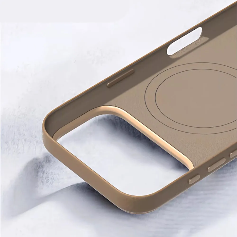 Capa Protetora Para Carregamento Sem Fio (iphone 15 Pro), Capa Protetora Magnética Macia À Prova De Choque.