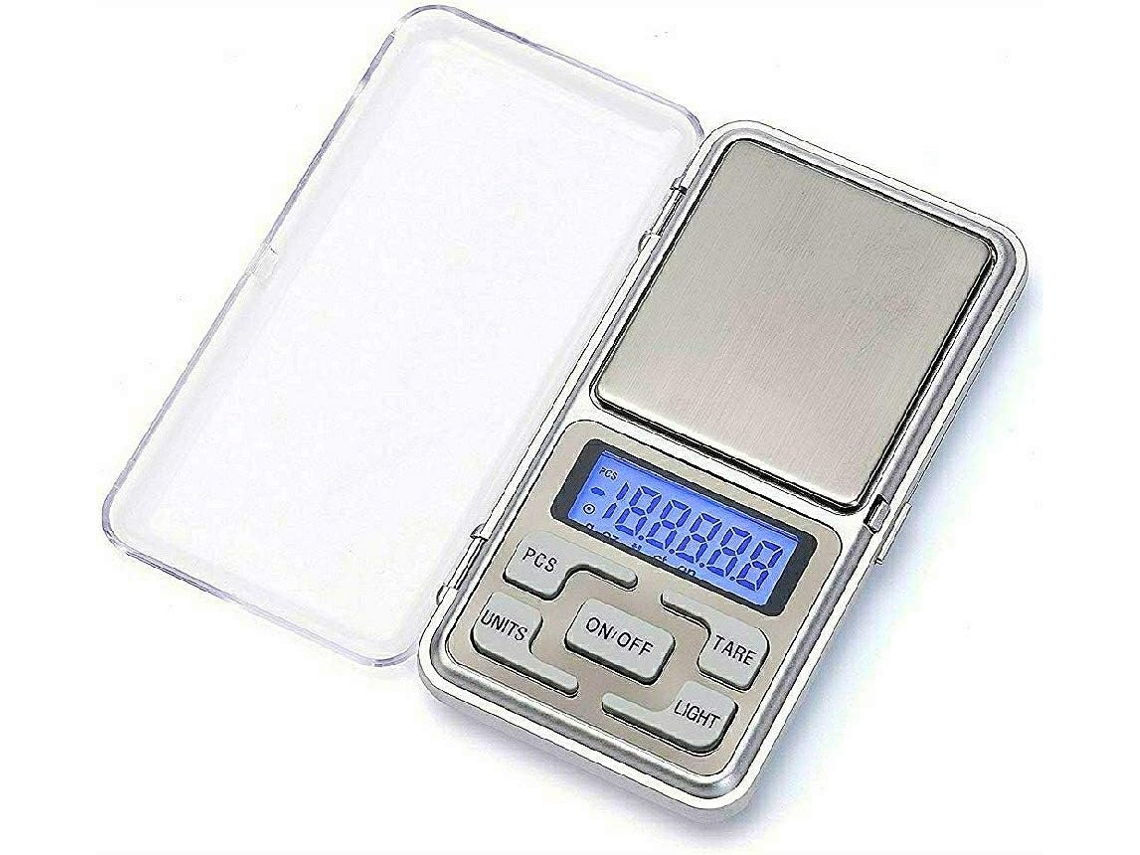 Balança De Cozinha Elétrica De Aço Inoxidável Com Visor Lcd Retroiluminado, Ideal Para Pesar Ingredientes/joias/café, Pequena, 0,01g 500g SUNNY SPACES