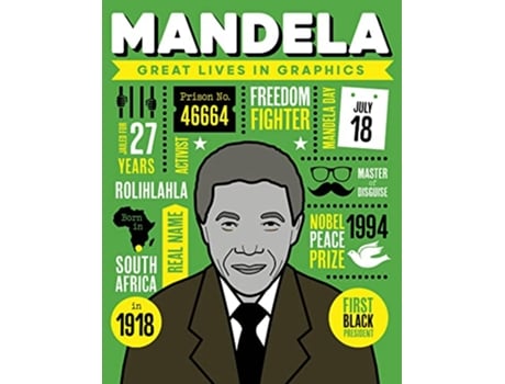 Livro Mandela de Great Lives In Graphics (Inglês - Capa Dura)