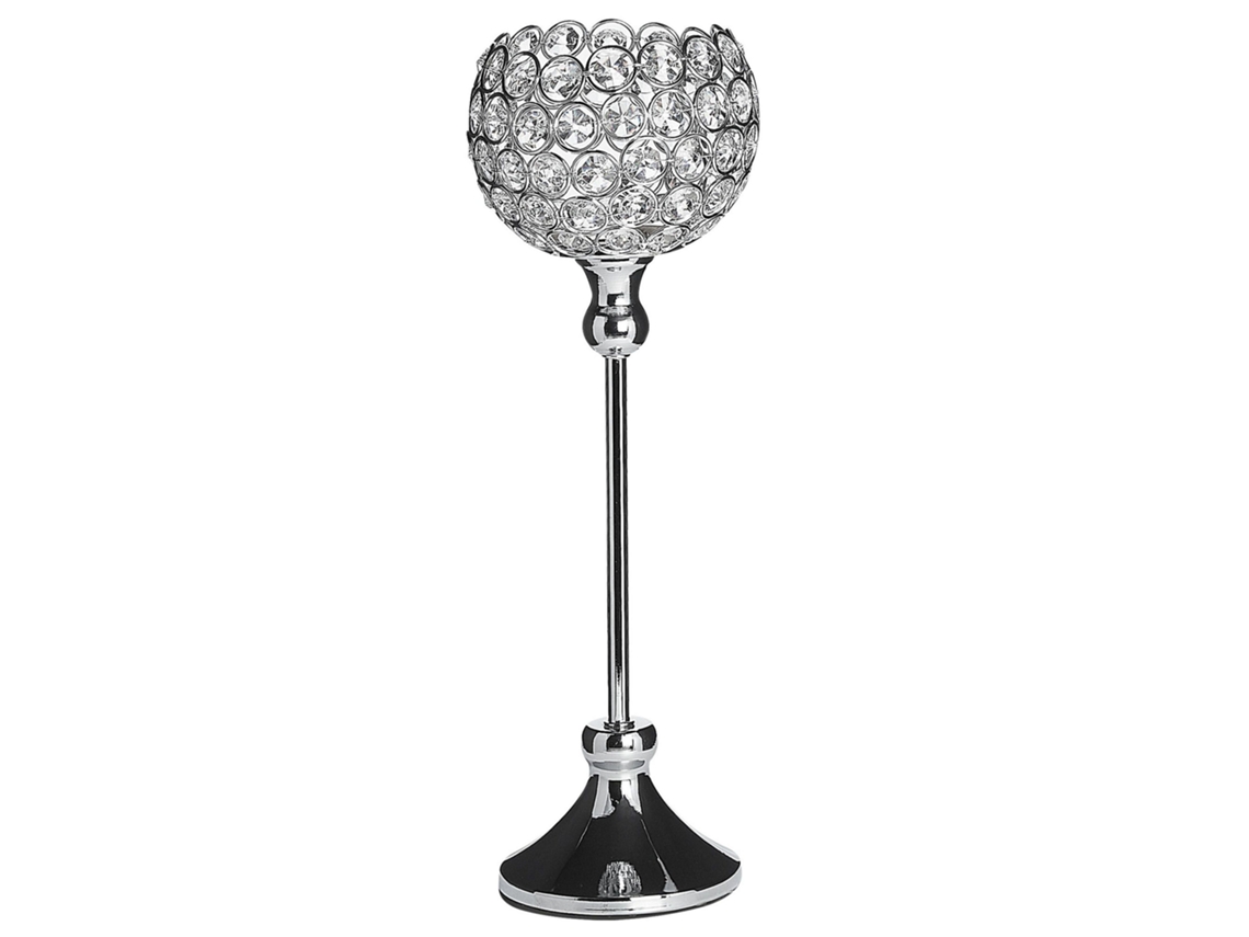 Candelabro Esternay 27 Cm Metal Prateado