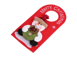 Enfeite De Natal Porta Papai Noel Boneco De Neve