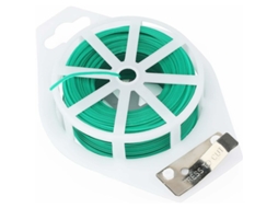 100m de corda verde para jardim AQUAFORGE, torcido, com cortador