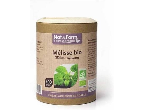 Suplemento Alimentar NAT & FORM Bálsamo De Limão Orgânico (200 cápsulas)