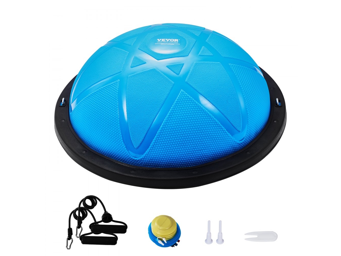 VEVOR 23 Polegadas Meio Exercício Bola Trainer Yoga Equilíbrio Estabilidade Bola Resistência Banda