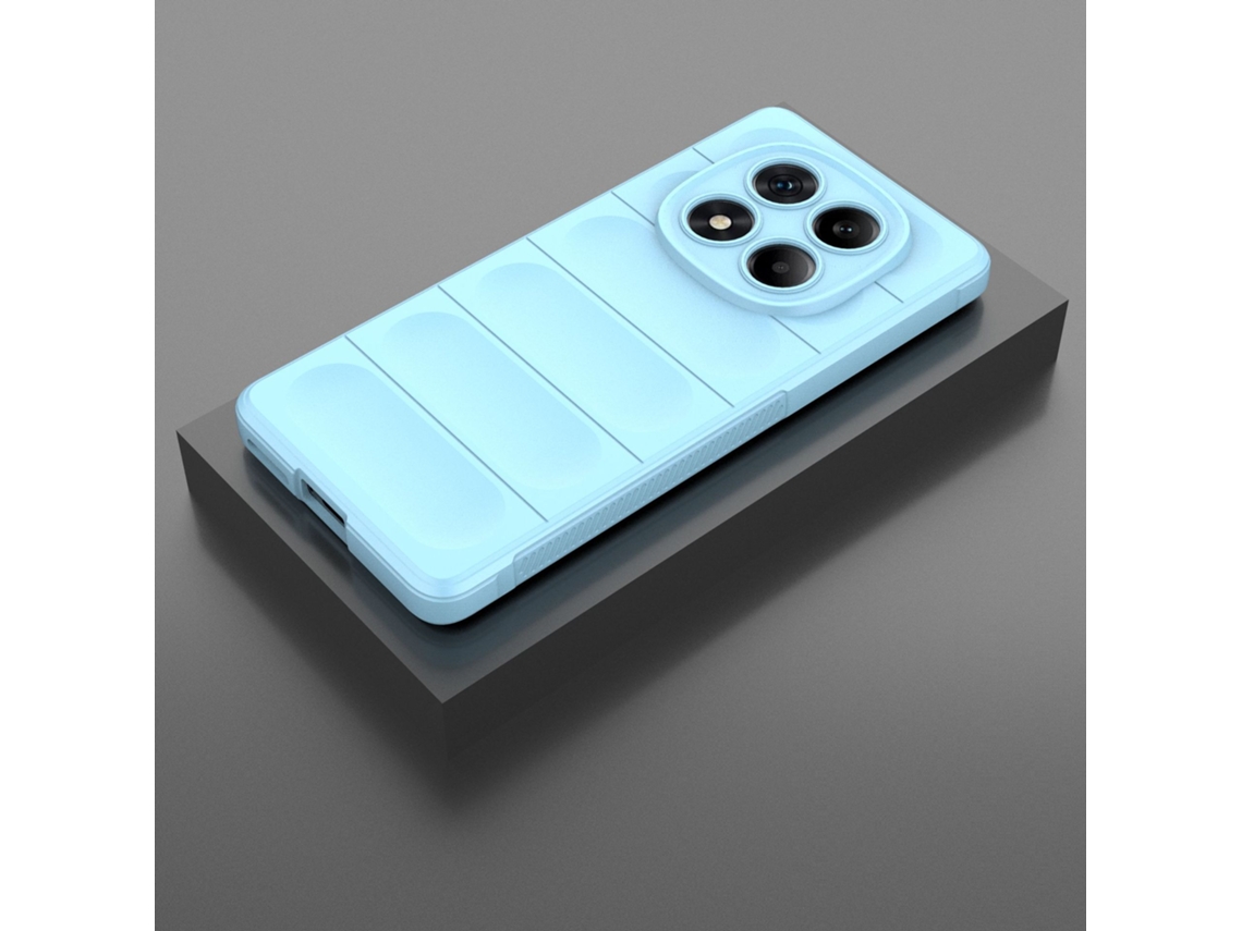 Capa Hexinyigjly Para Xiaomi Redmi Note15 Pro 5g Antichoque Com Toque Sensorial Azul Claro
