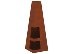 Maison Exclusive - Bowl De Fogo Ferro Enferrujado 35 X 35 X 100 Cm