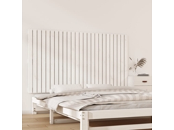 Cabecero de pared 159,5x3x90 cm Pino macizo blanco