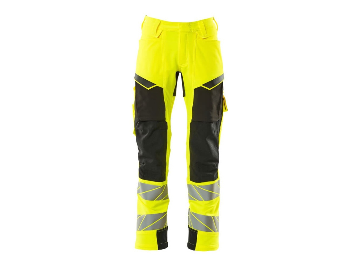Calças Grandes Com Bolsos Para Joelheiras Accelerate Safe 19079 Amarelo 48 / 35 MASCOT
