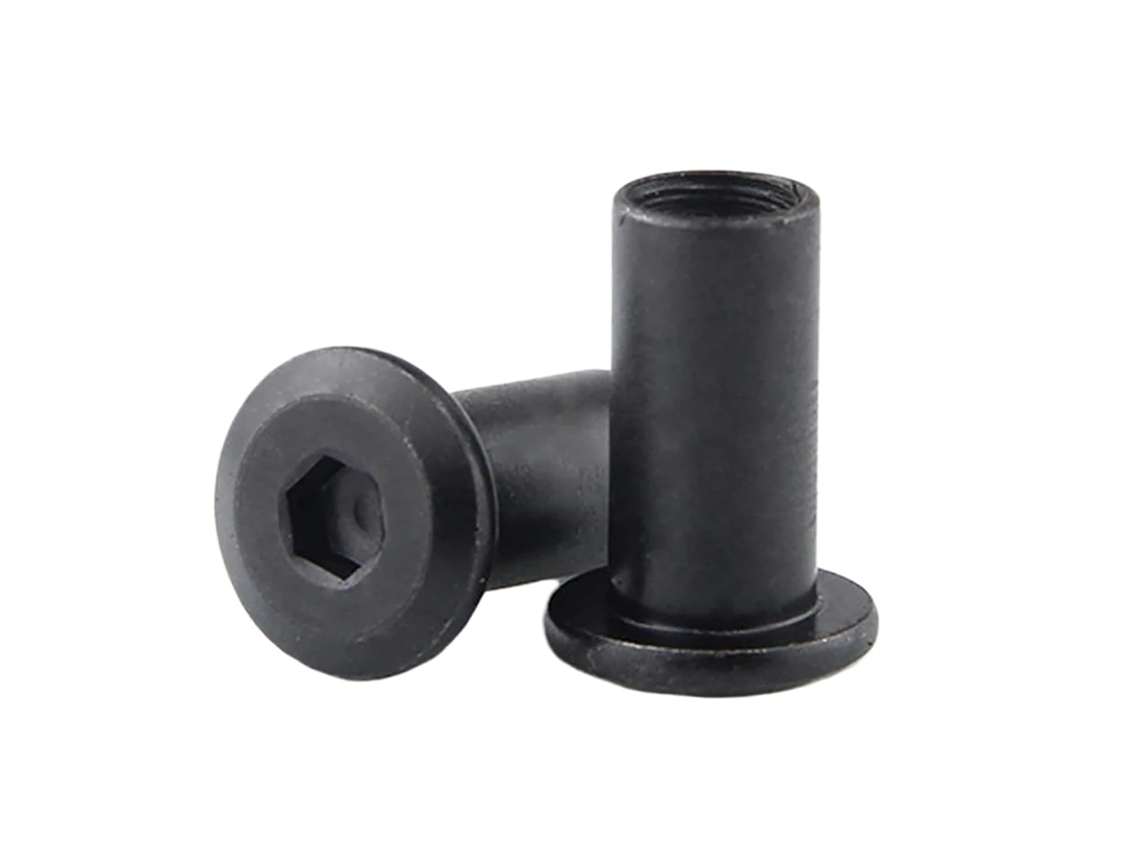 10 Peças M3 M4 M5 M6 M8 Rebite De Cabeça Sextavada Com Encaixe Preto M3x15mm X10
